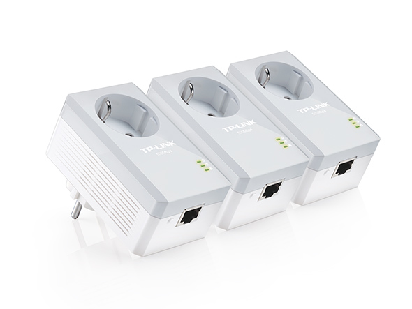 Kit de 3 Adaptateurs CPL AV500 avec prise intégrée